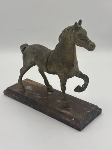 Vintage brass horse - brass, ornament