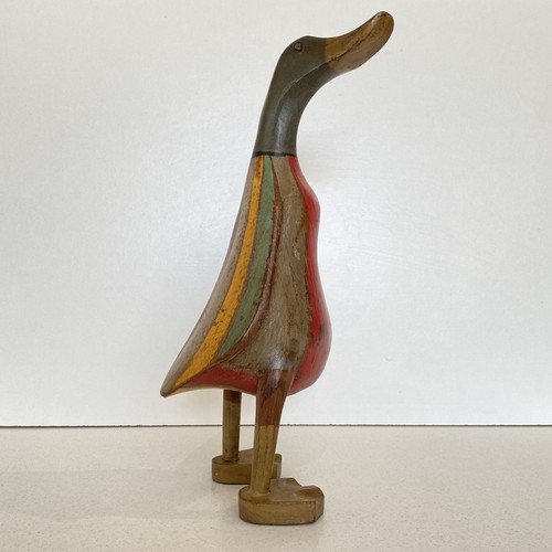 Wooden duck hand carved - hand, &