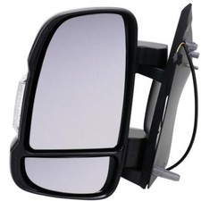 For Peugeot Boxer 2006-2024 Short Arm Electric Black Door Wing Mirror Left Side