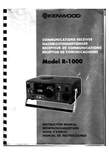 Kenwood 1000 receiver owners - kenwood,
