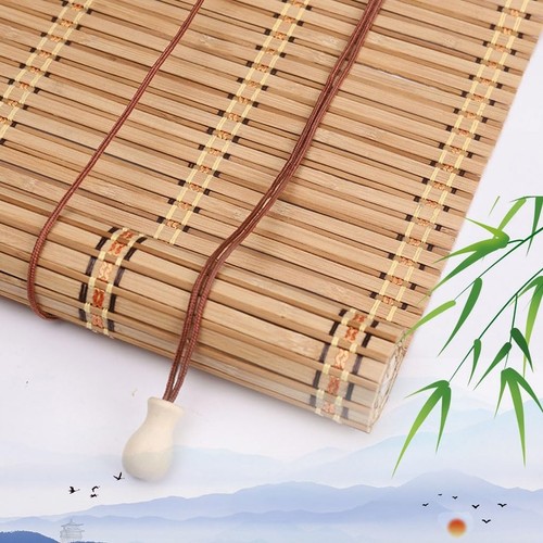 Walnut bamboo roll blind - bamboo,