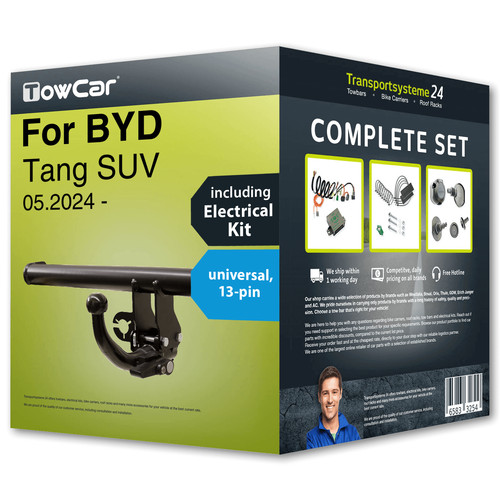 Towbar detachable for - byd, tang