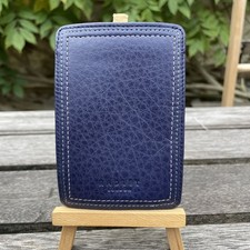 Radley navy grain leather card - grain,