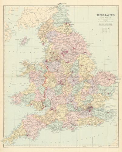 England and wales counties - and, in