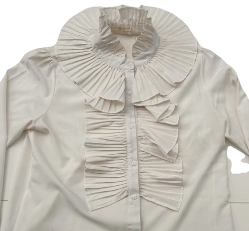 Luzabelle white pleated ruffle - luzabelle,