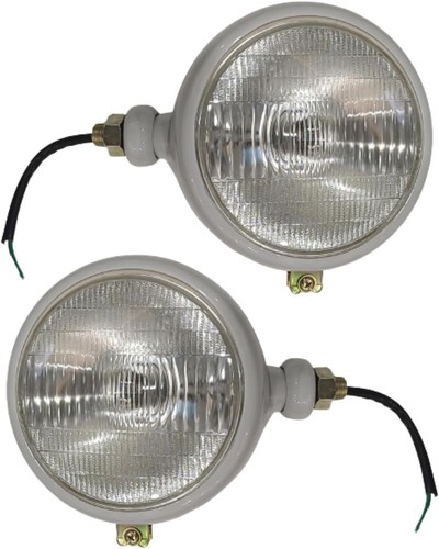 12v pair grey head light - pair, fits