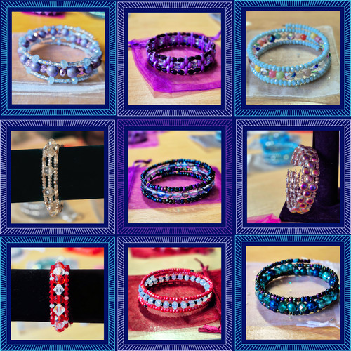 Handcrafted coil beaded - coil,