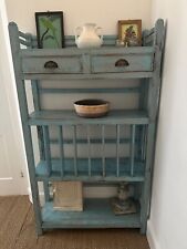antique Indian shelves/ book shelves or display in beautiful pale blue. 