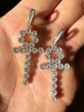 Simulated Diamonds Ankh Cross