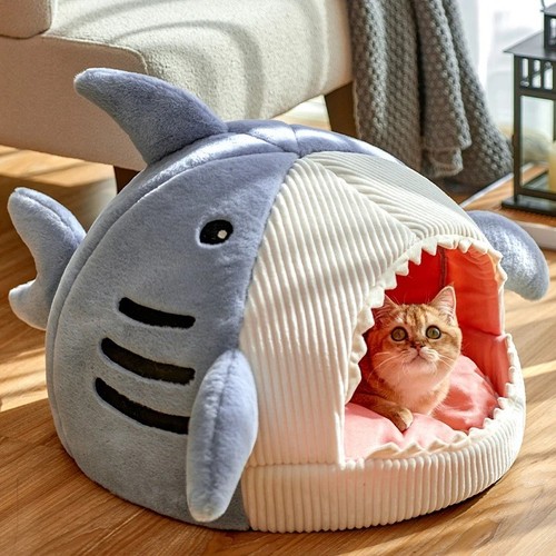 Shark pet bed cats dogs - cats,