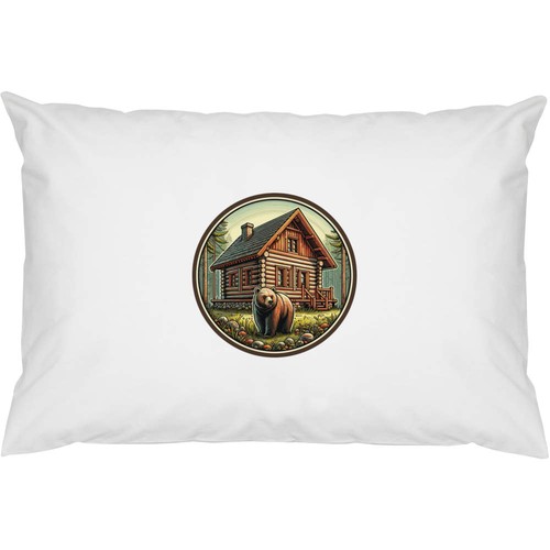 Log cabin with bear - 2, 'log