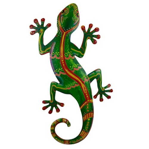 Colourful gecko metal lizard - metal,