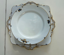 Antique Paragon fine bone china 1920s sandwich cake side plates set 7 pieces