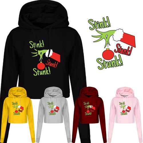 Grinch ladies hoodie xmas - ladies,