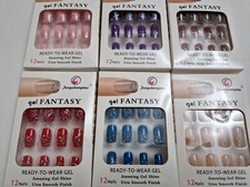 False fake nails medium french - nails,