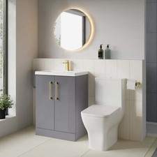 Deco squared 500mm satin grey - deco,