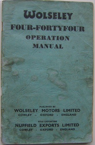 Wolseley four fortyfour - wolseley,