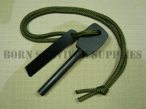 Large army firesteel flint - army,