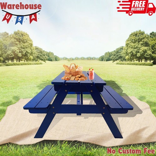 Kids picnic table wooden all - kids,