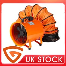 12" 300mm Cyclone Dust Fume Extractor Ventilation Fan with 10m PVC Ducting
