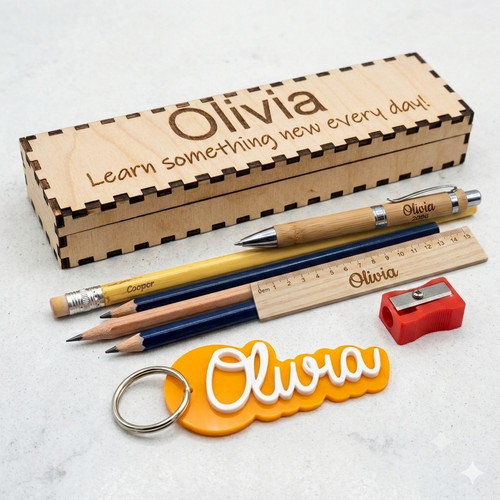 Personalized wooden pencil - personalized,