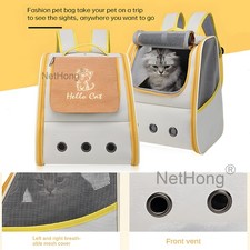 Dog Cat Pet Travel Bag Astronaut Window Carrier Breathable Transparent Backpack