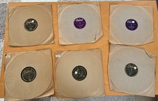6 Record Bundle Shellac, 10”, 78rpm - see pics