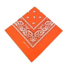 BANDANA PAISLEY NECK HEAD SCARF 100% COTTON UNISEX MIXED COLOURS/PATTERNS