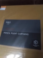 Marks and Spencer Huge Pair Velvet Curtains Ochre Temperature Smart