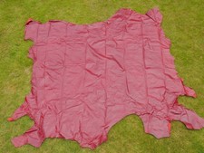 Leather Upholstery Hide - Futura - Burgundy mottled finish 50.2sqft