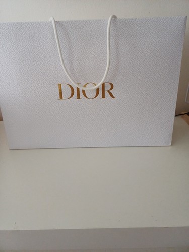 Dior white paper gift bag - white,