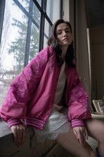 Women's Pink Embroidered