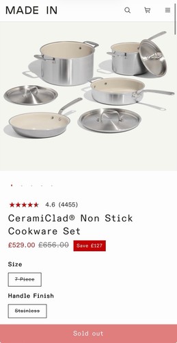 Made ceramiclad non stick - in,