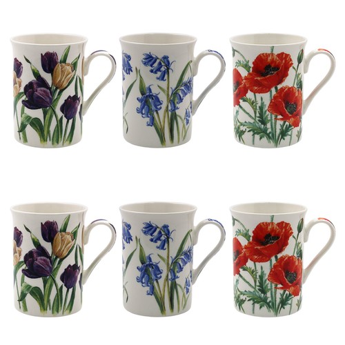 Set fine china floral - set, of