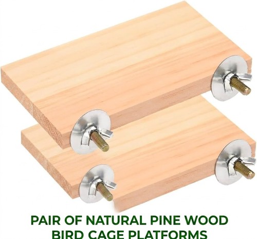 2pcs wooden bird - wooden, perches