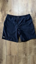Lacoste Sport Vintage Nylon Beach Swimming Shorts Mens Navy Blue Size 4 Medium