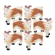  6pcs Tiny Goats Small Plastic