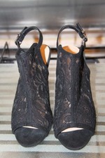 WALLIS LACE LOOK STILETTO SHOES UK 5