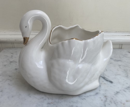 Vintage swan planter - vintage,