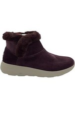 Skechers GOWalk So Soft Velvet Chugga Boots Burgundy