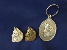 Schipperke Dog Brooch Pewter