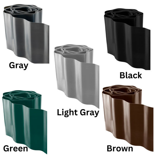 Wavy plastic garden lawn - plastic,