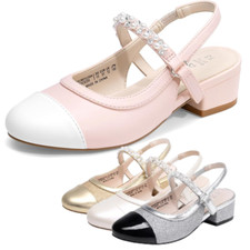 Girls Ankle Strap Round Toe
