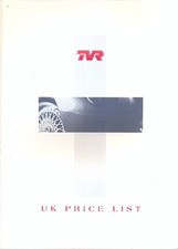 TVR S3 S3C V8S 400SE 430SE 450SE Griffith Prices & Options March 1992