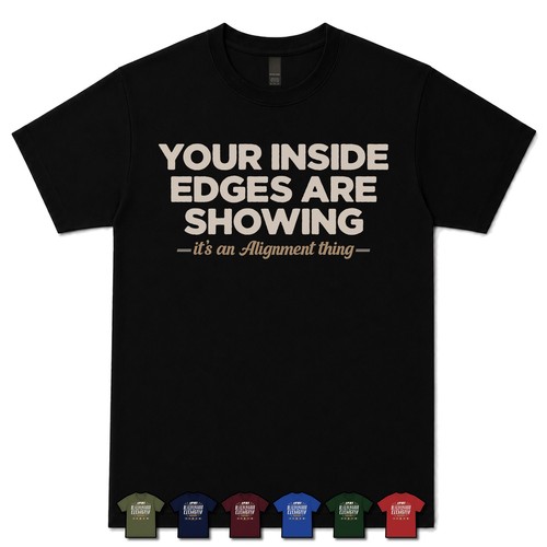 Your inside edges are - edges, showing