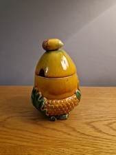 Vintage Acorn Jam Pot. Excellent Condition. Marked L&H.