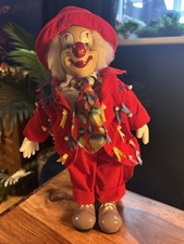 Vintage 34cm Clown Doll