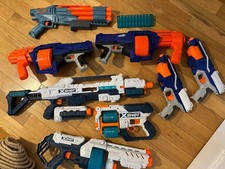 Bundle Of 8 Big Soft Dart Guns (Nerf, X-shot)