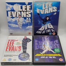 4 X Lee Evans DVD Bundle -  XL Tour, Big, The World of Lee Evans & Roadrunner