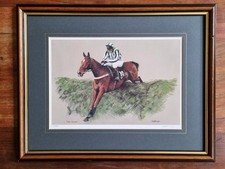Lord Gyllene by Nigel Brunyee. Limited edition signed print. Horse racing
